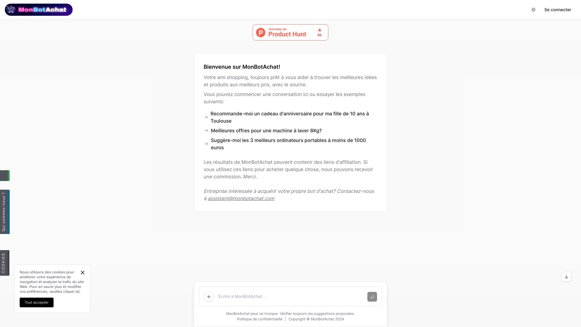 MonBotAchat - AI Tool Ocean