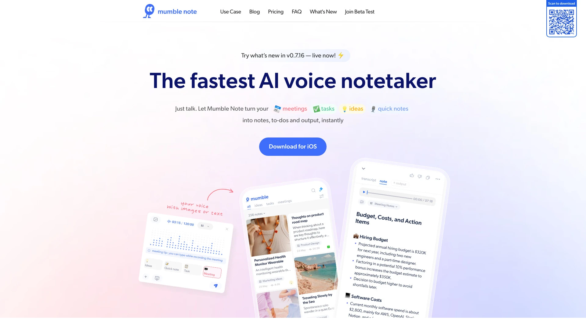 Mumble Note - AI Tool Ocean