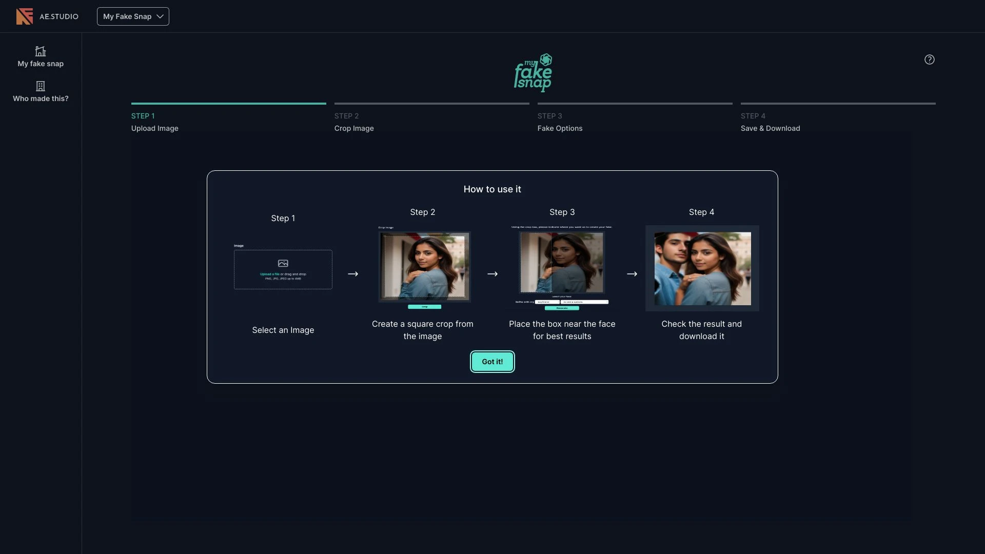 My Fake Snap - AI Tool Ocean