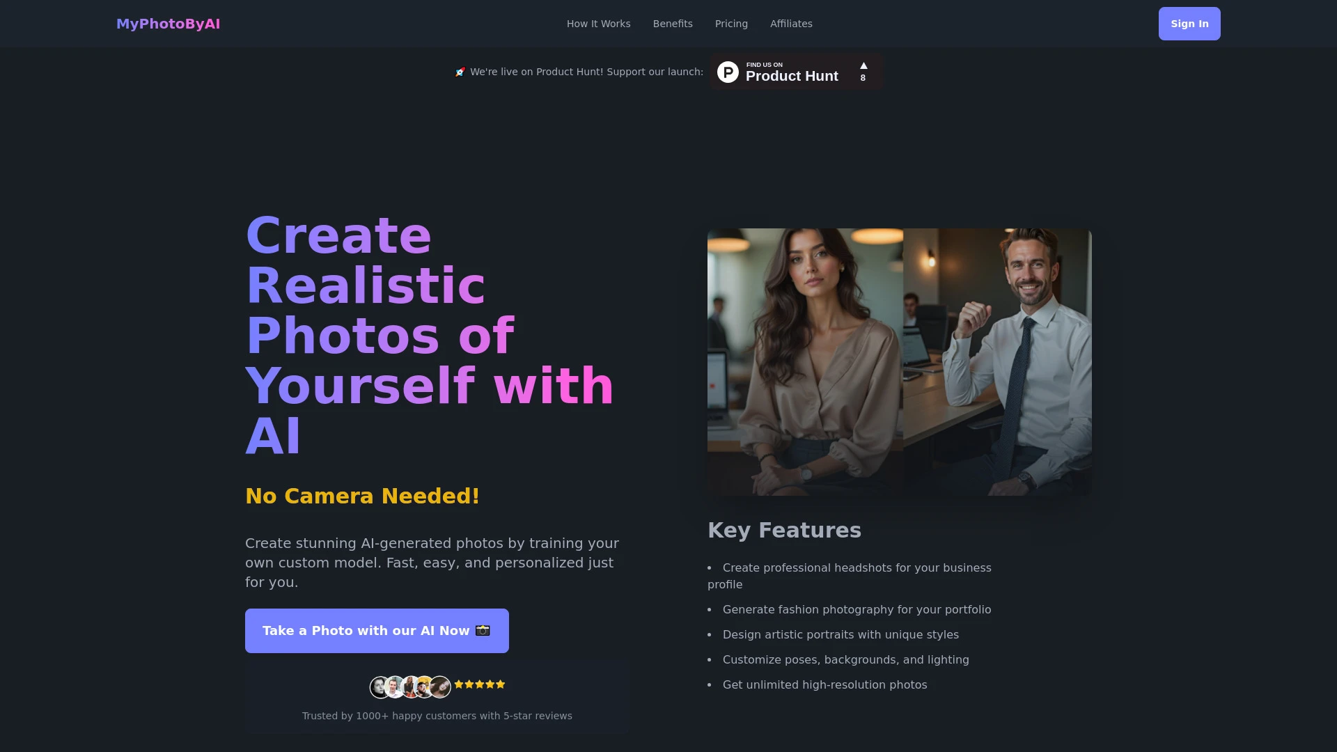 MyPhotoByAI - AI Tool Ocean