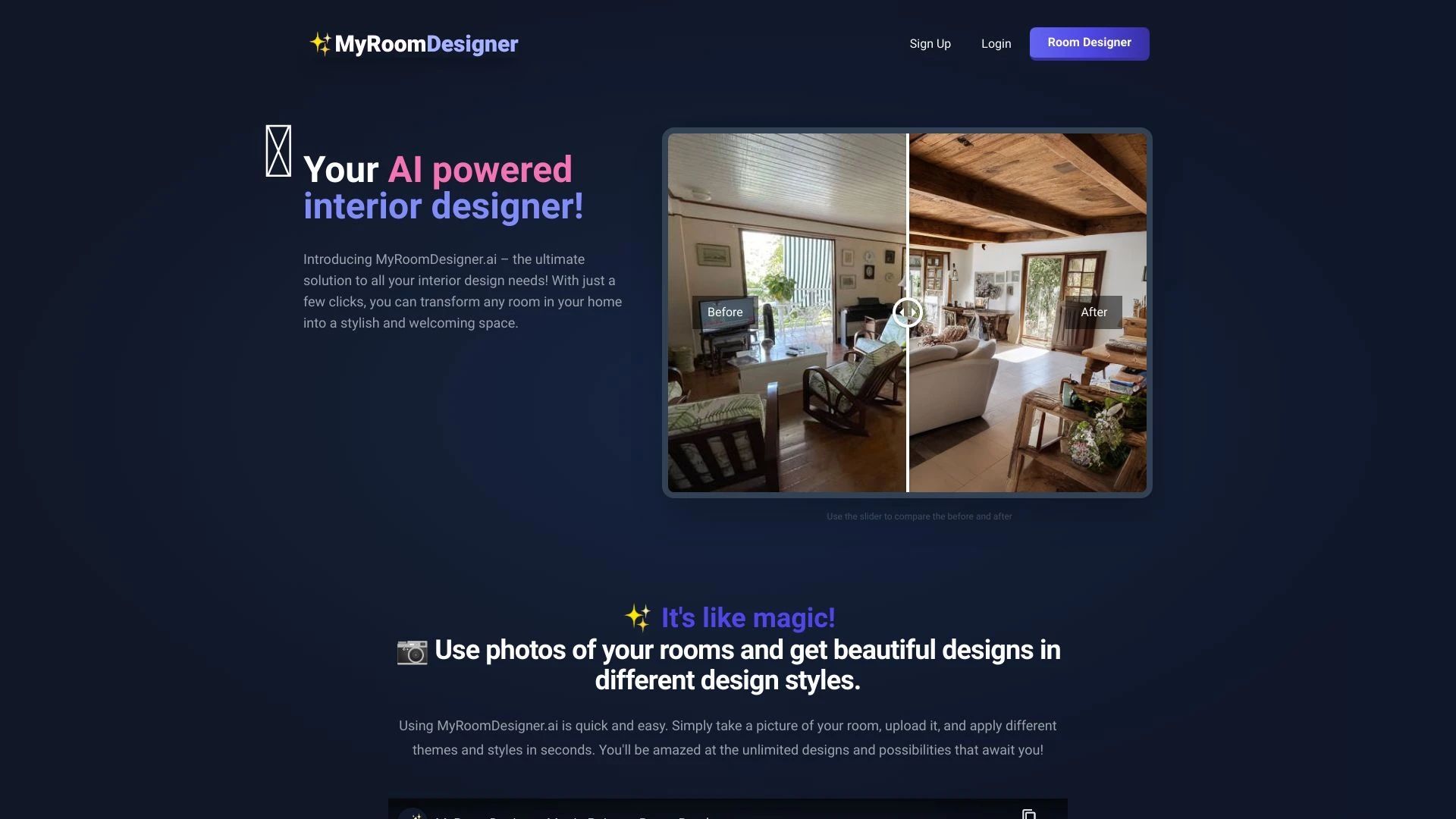 MyRoomDesigner.ai - AI Tool Ocean