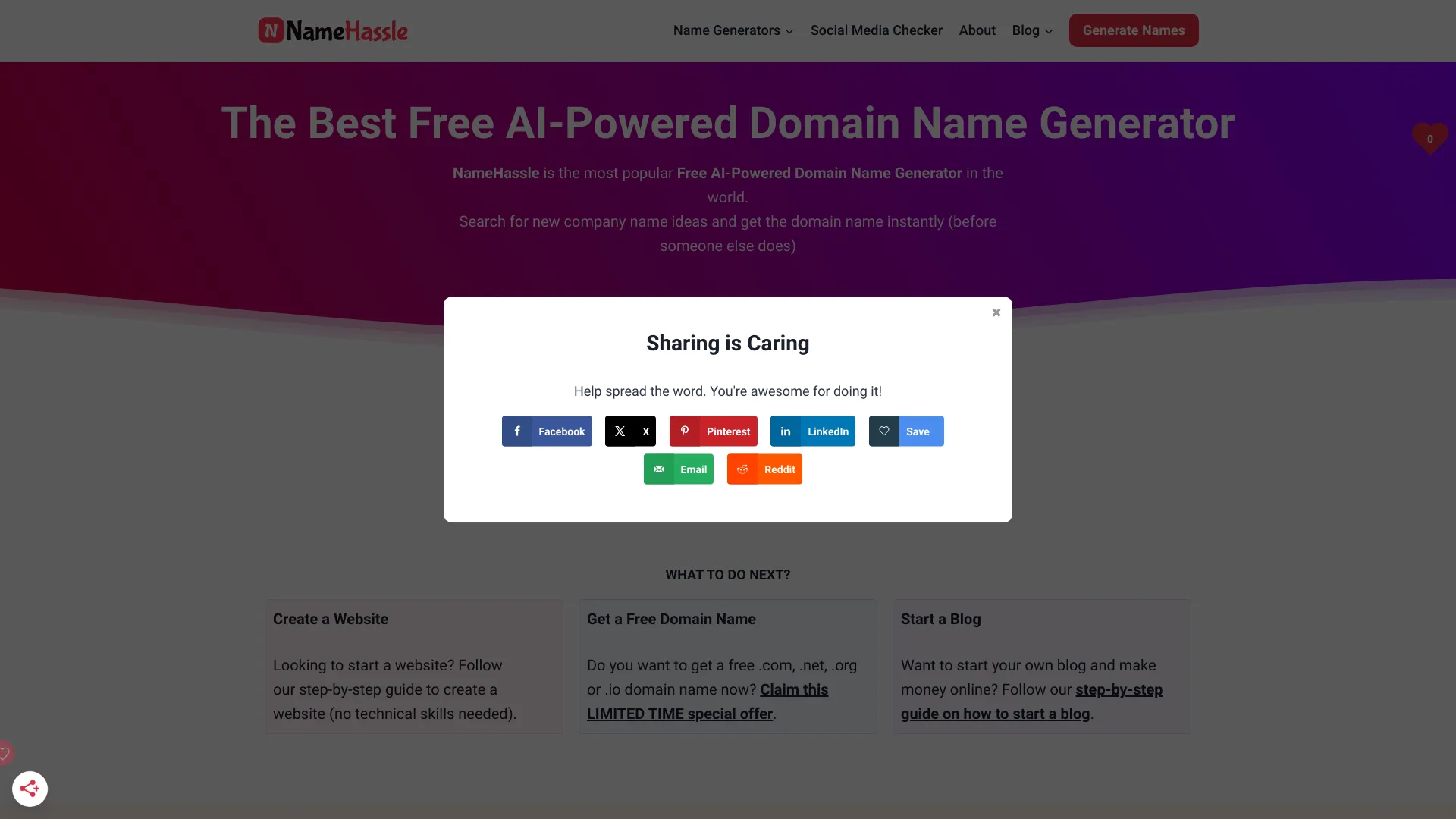 NameHassle - AI Tool Ocean