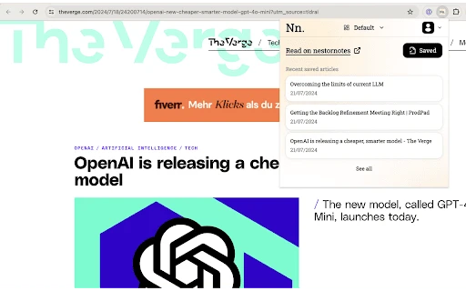 Nestornotes Chrome Extension - Chrome Extension - AI Tool Ocean