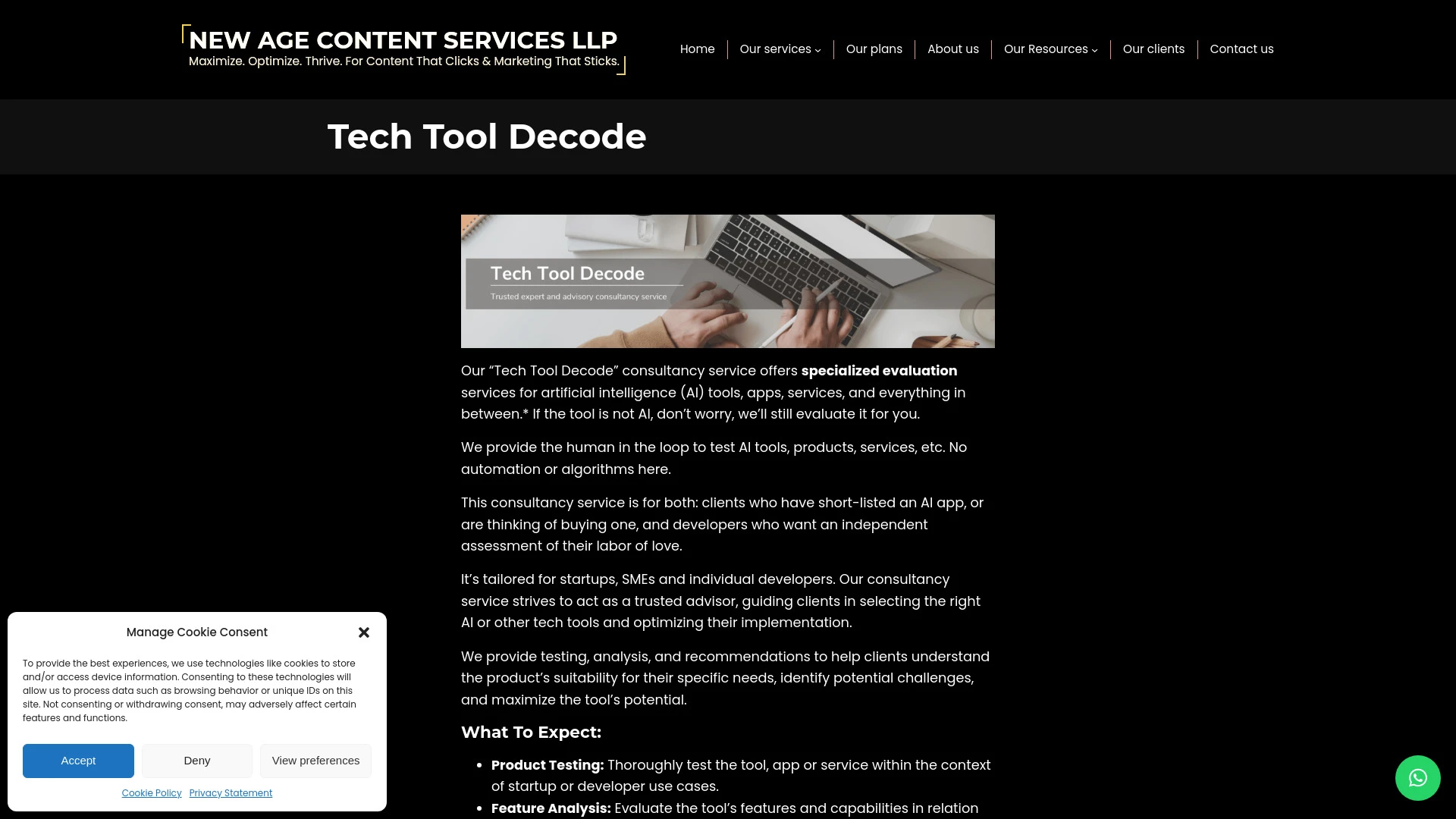 New Age Content Services LLP - AI Tool Ocean