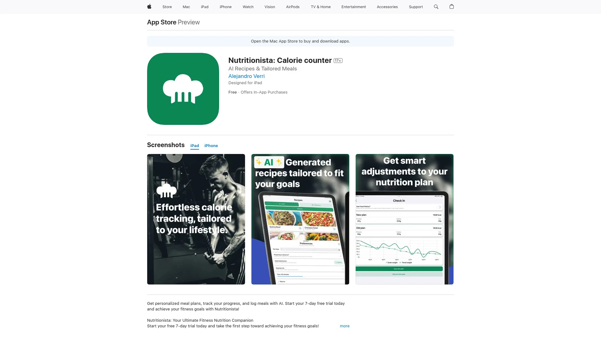 Nutritionista - AI Tool Ocean