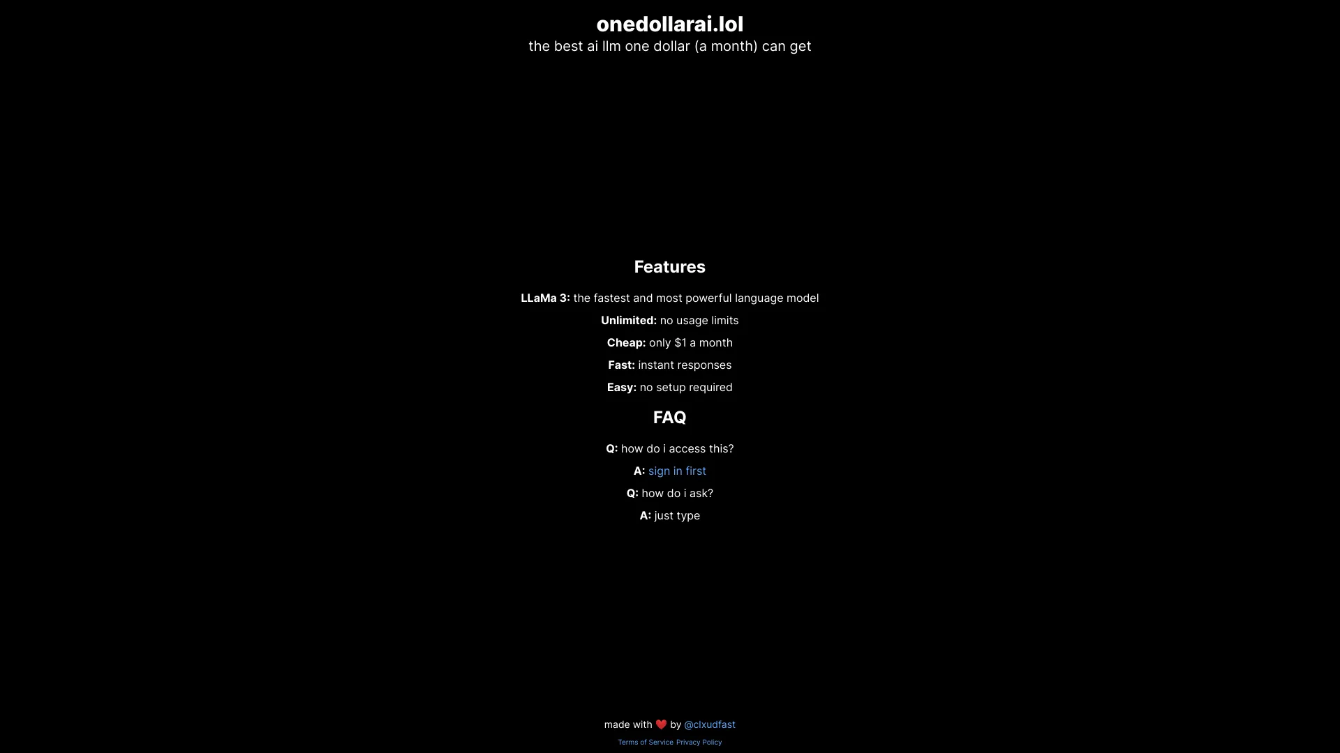 onedollarai.lol - AI Tool Ocean