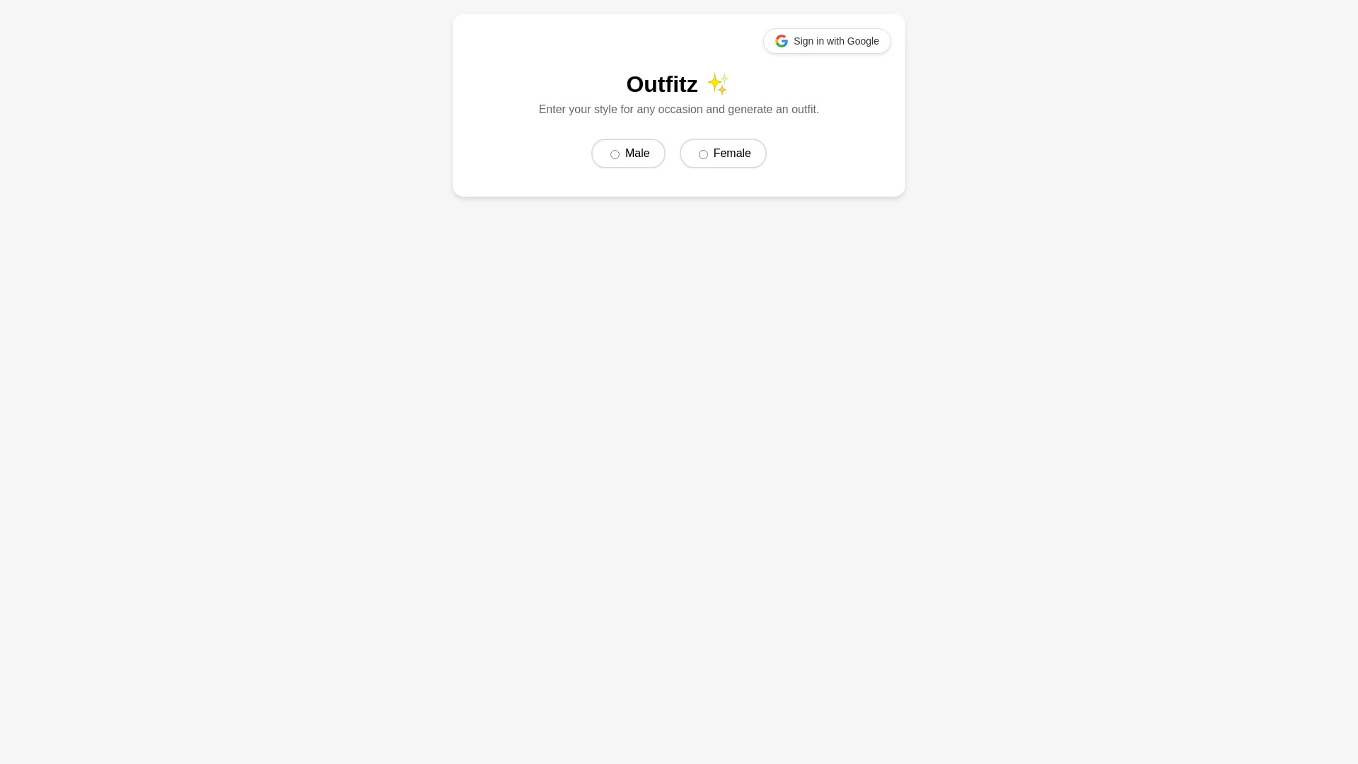 Outfitz - AI Tool Ocean