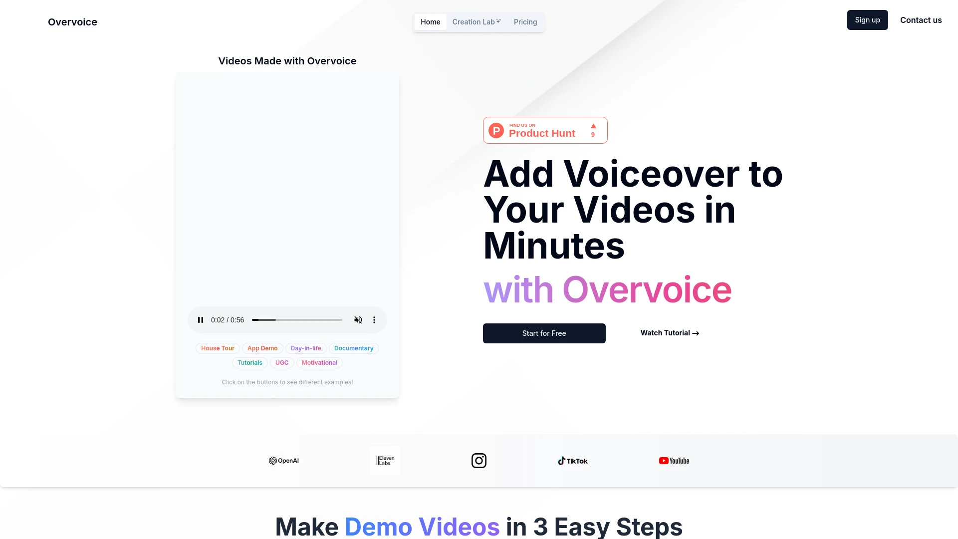 Overvoice - AI Tool Ocean