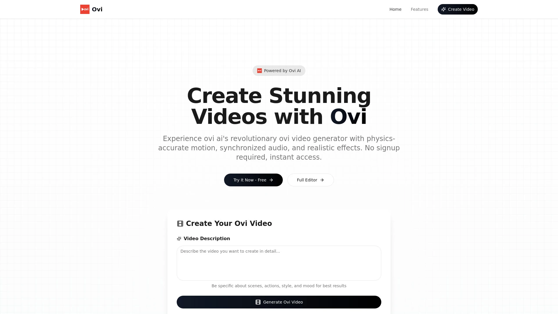 Ovi AI - AI Tool Ocean