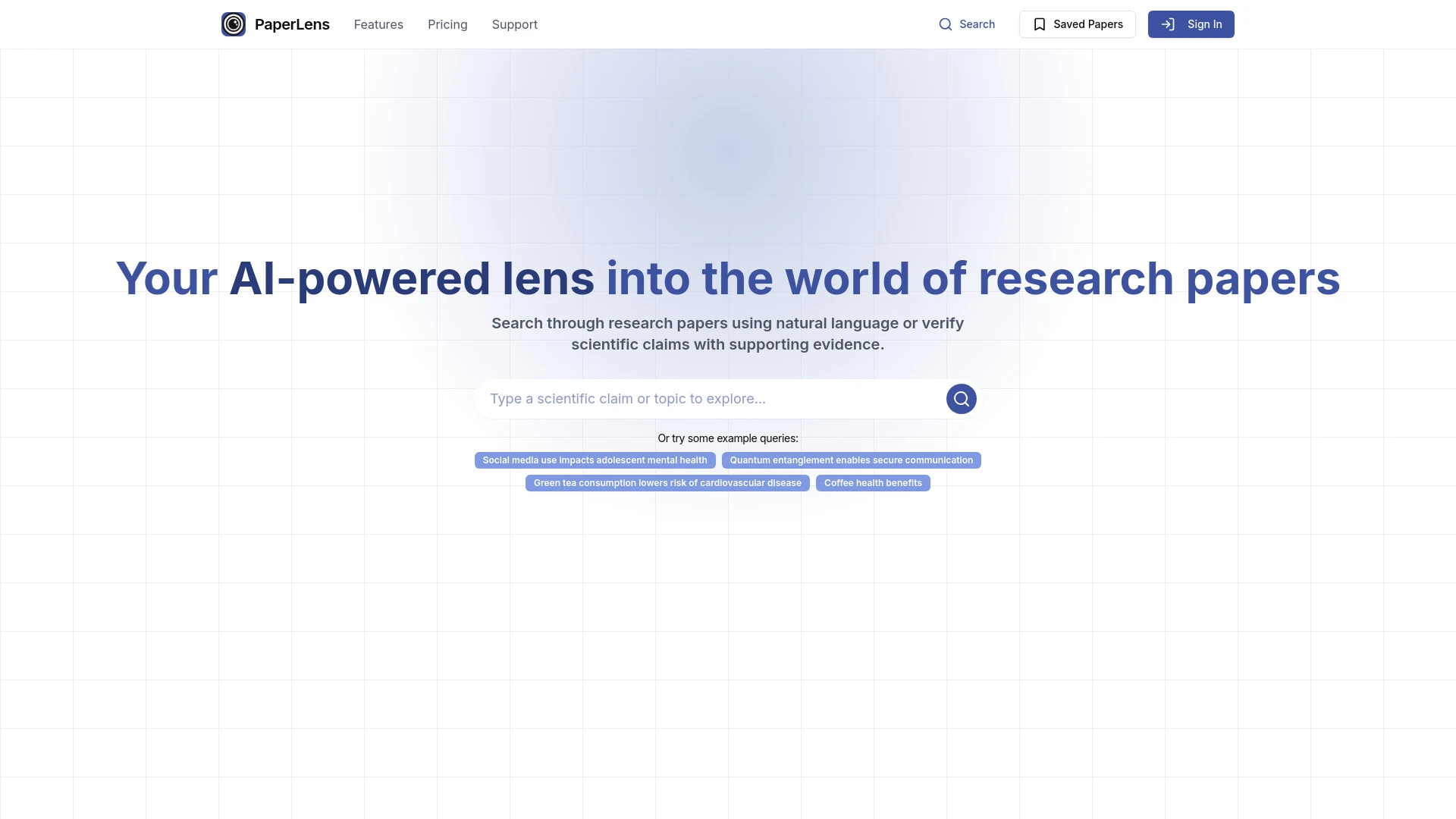 PaperLens - AI Tool Ocean