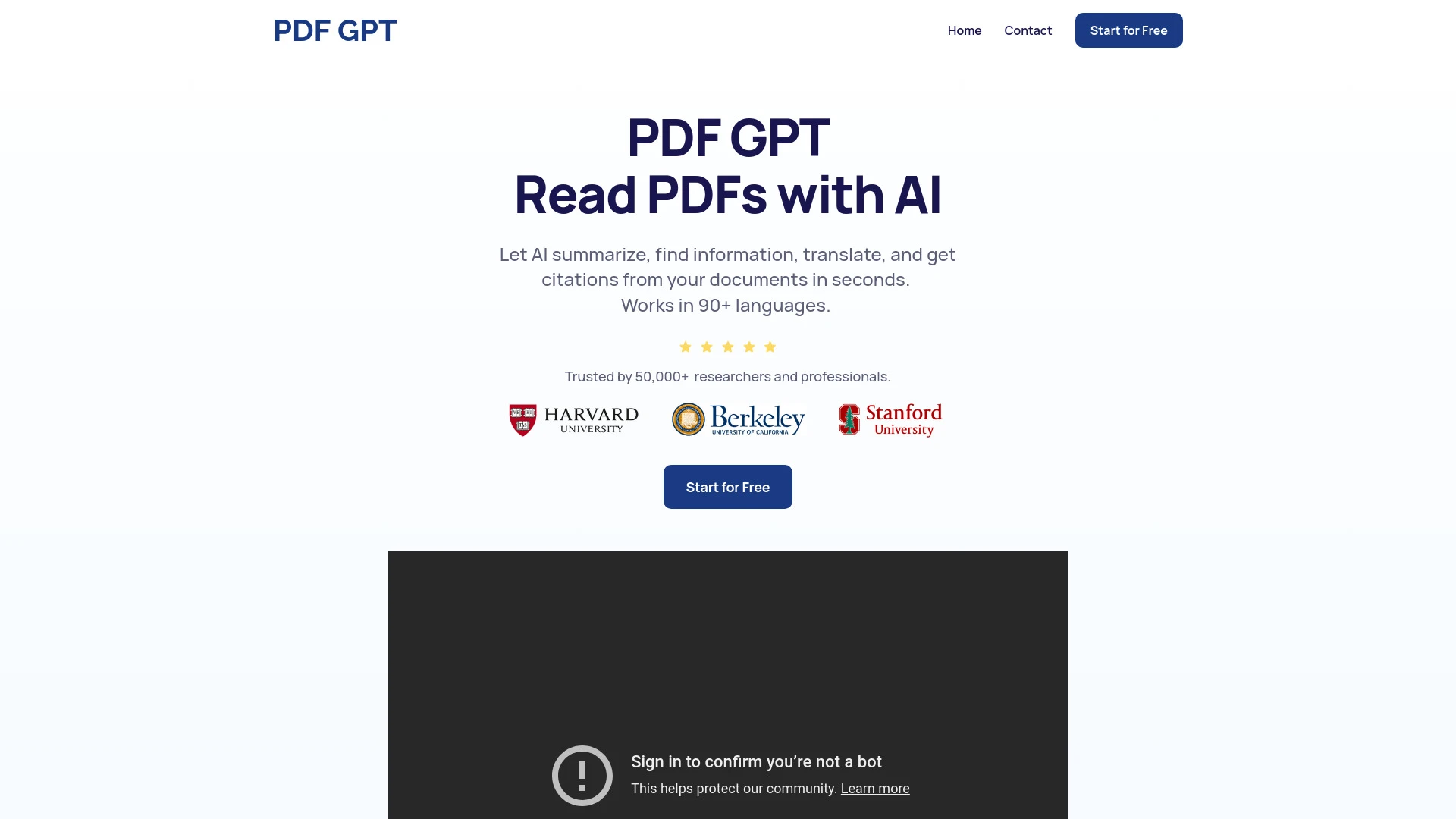 PDF GPT - AI Tool Ocean