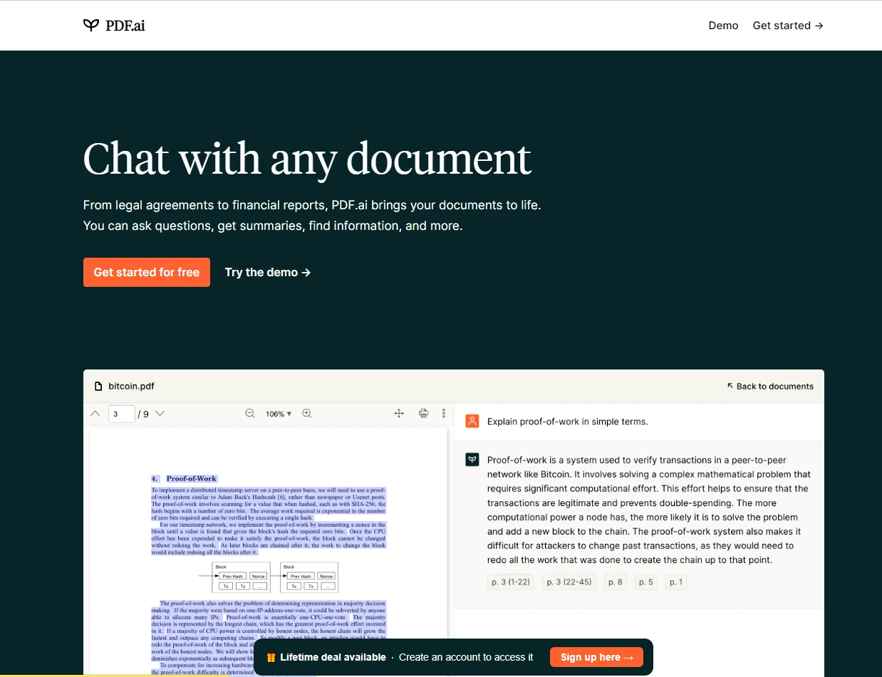 PDF.ai - AI Tool Ocean