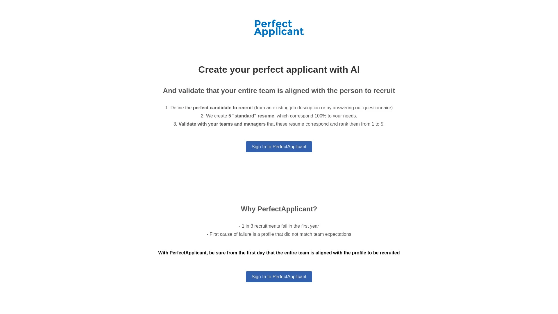 PerfectApplicant - AI Tool Ocean