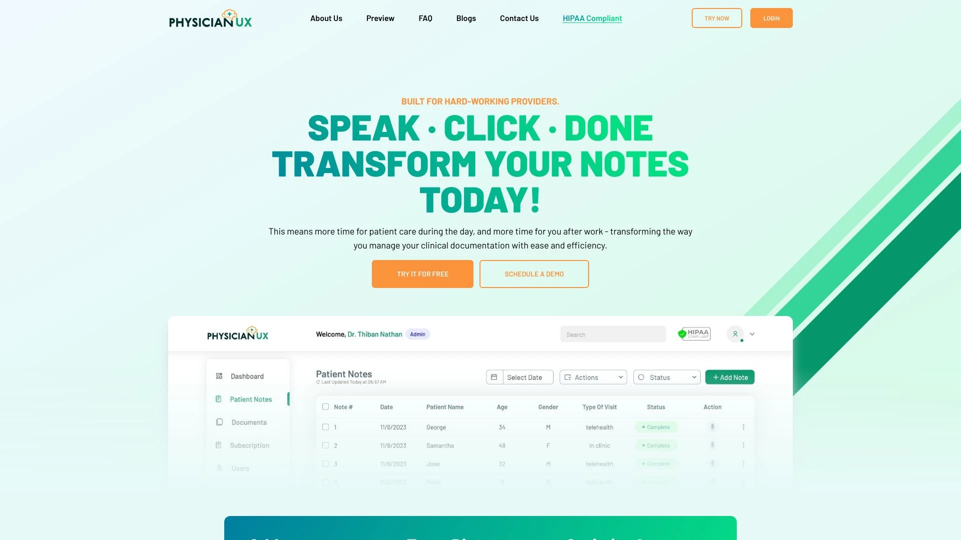 Physician UX - AI Tool Ocean