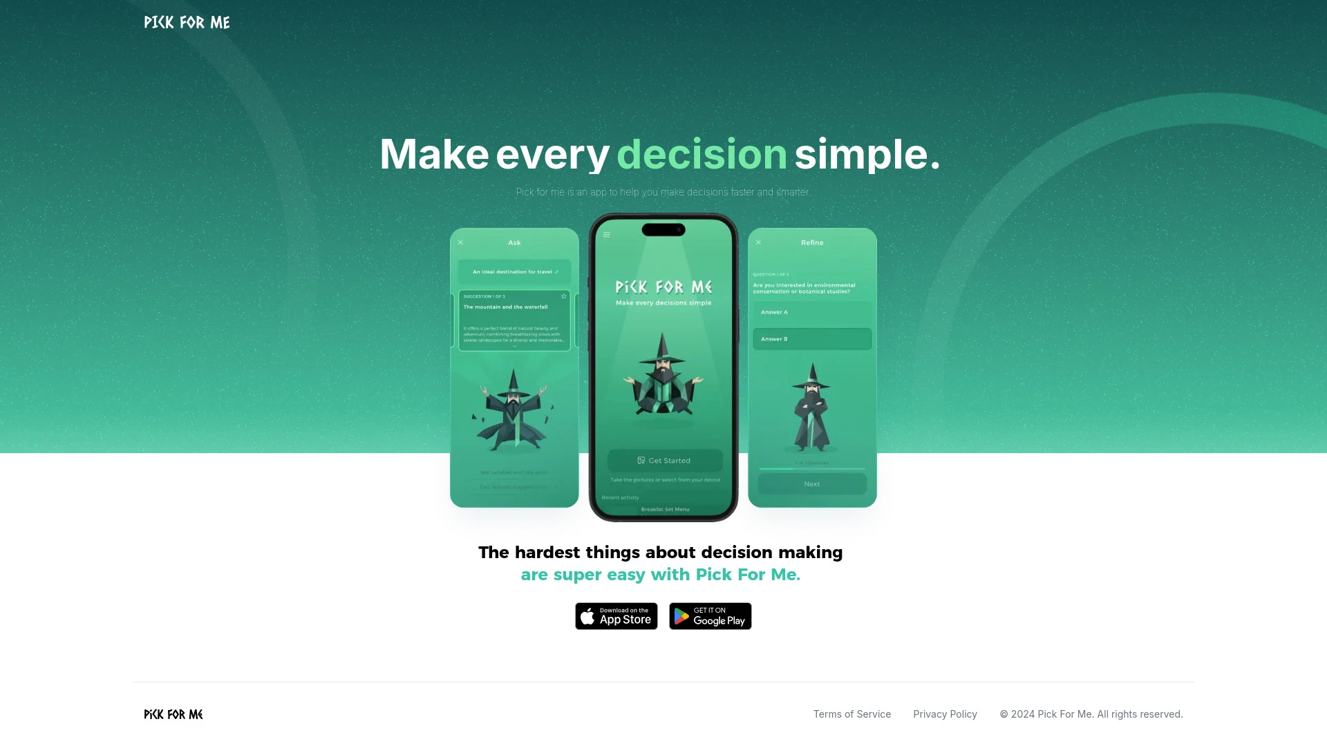 Pick For Me - AI Tool Ocean