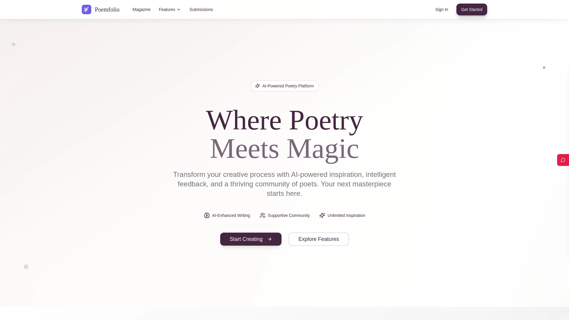 Poemfolio - AI Tool Ocean
