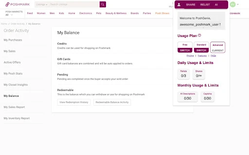 PoshGenie - Chrome Extension - AI Tool Ocean