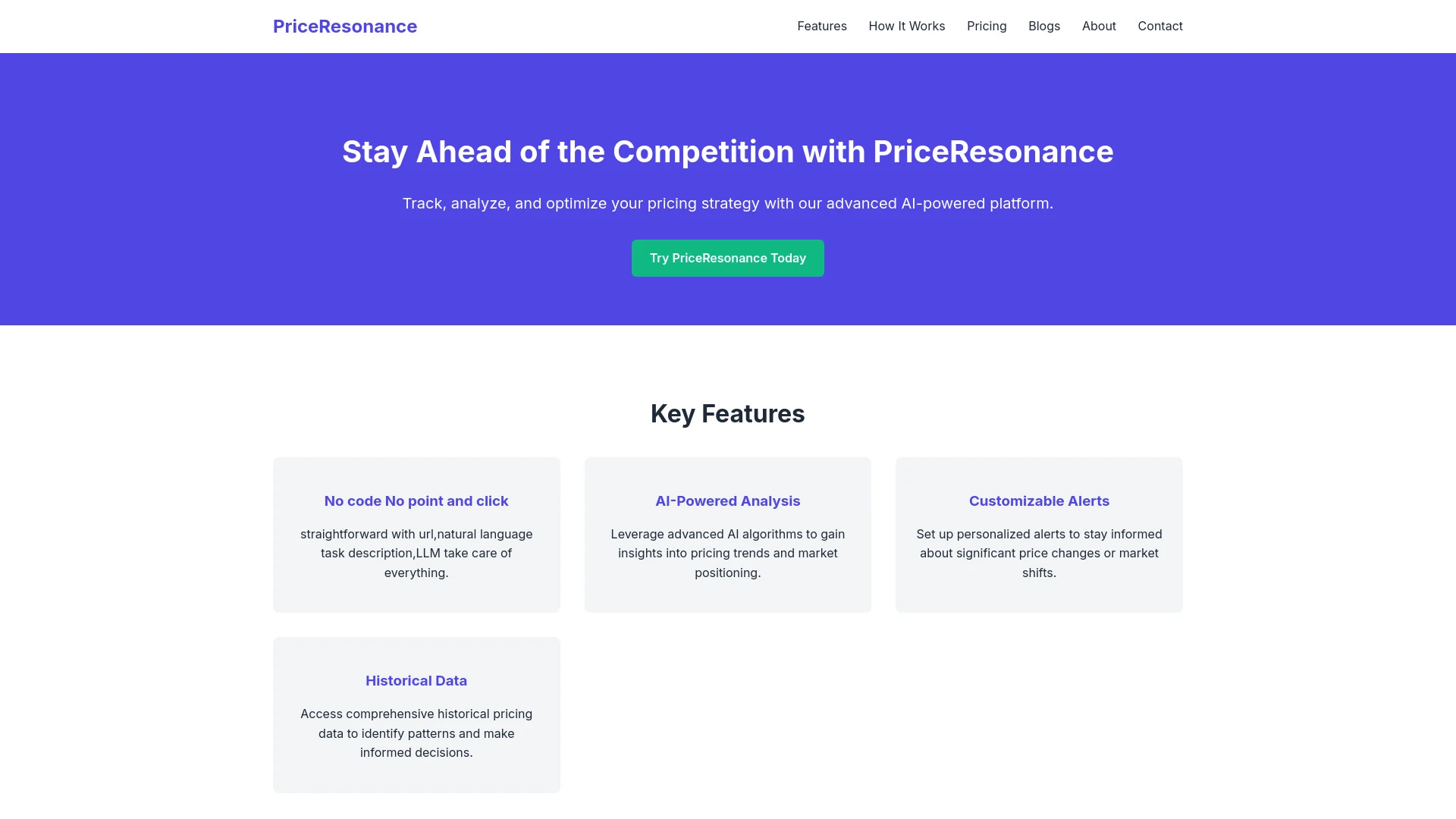 PriceResonance - AI Tool Ocean