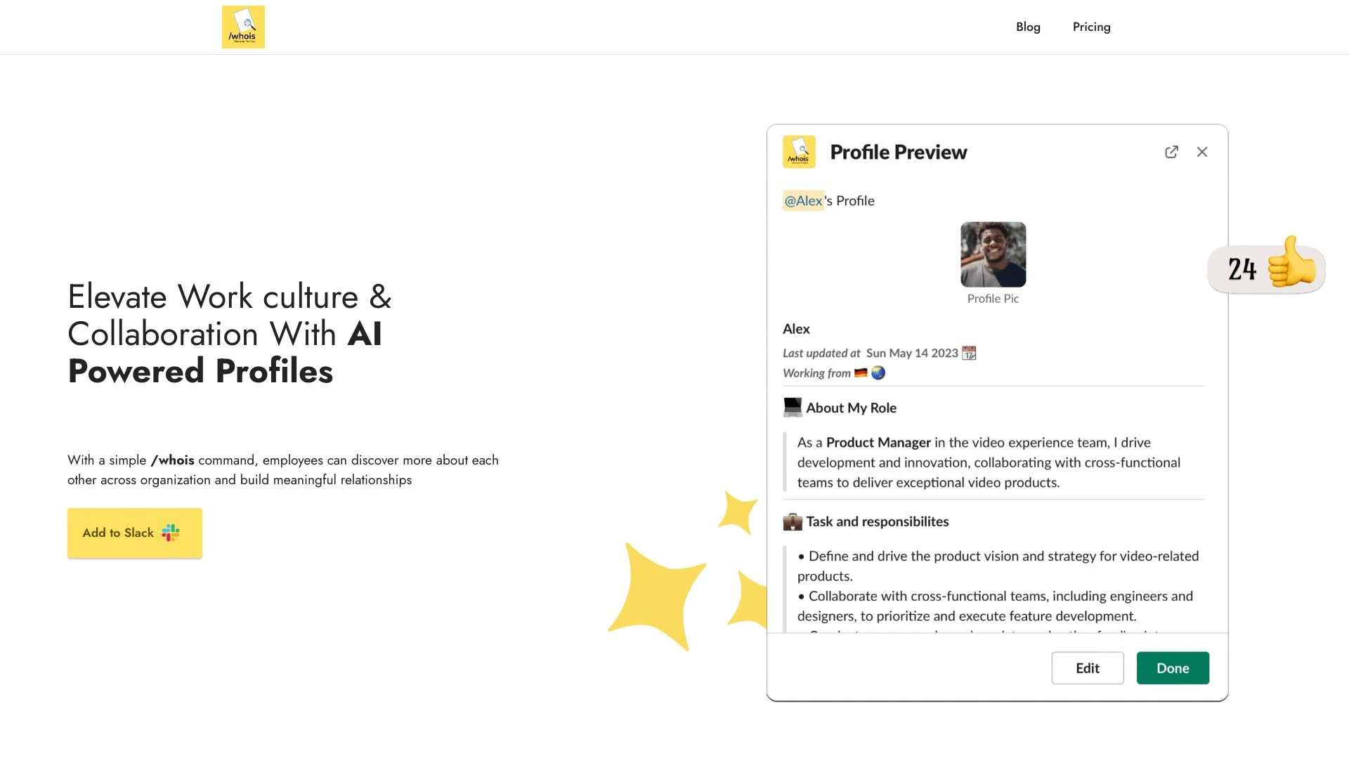 Profile For Slack - AI Tool Ocean