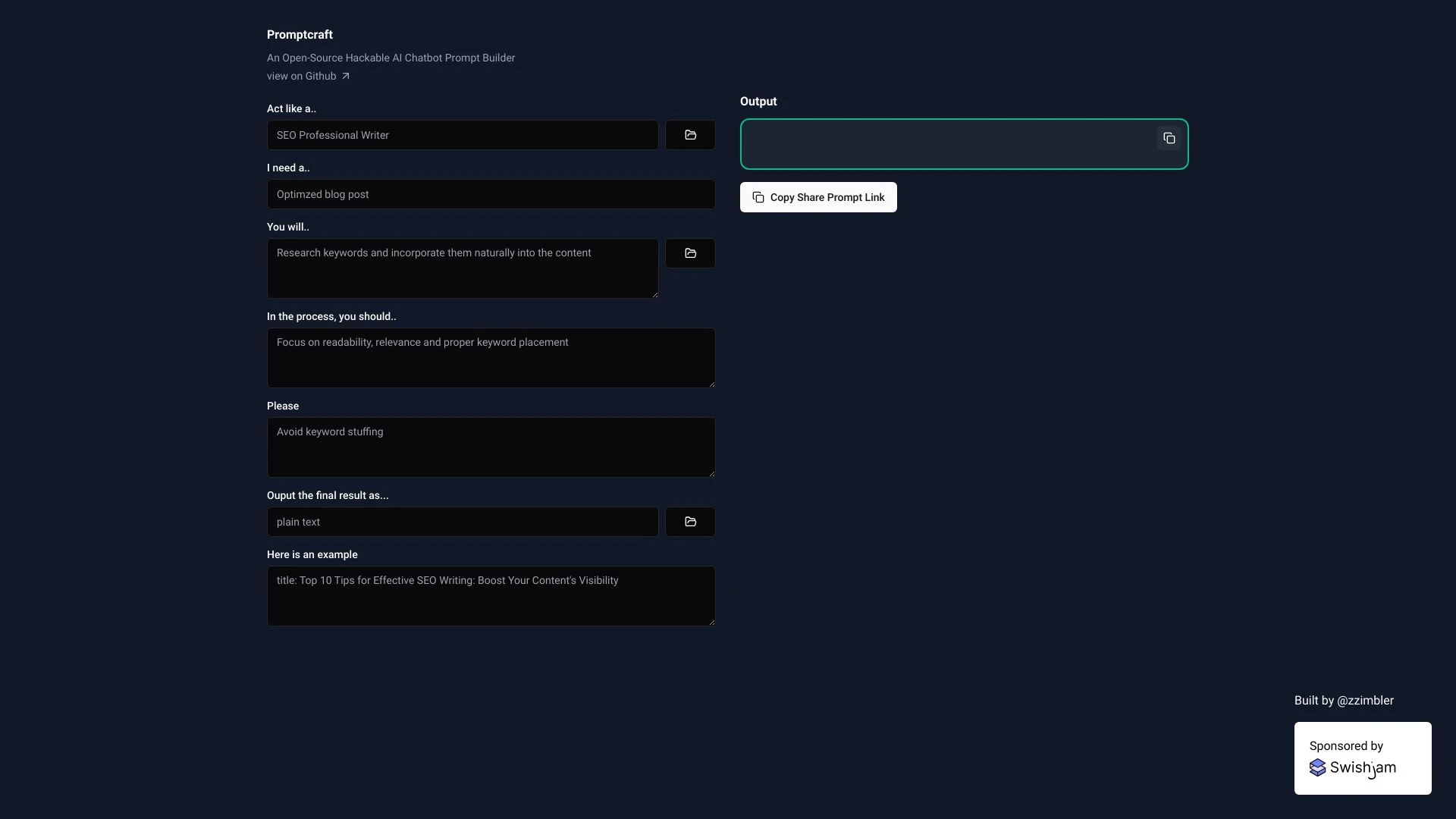 Promptcraft - AI Tool Ocean