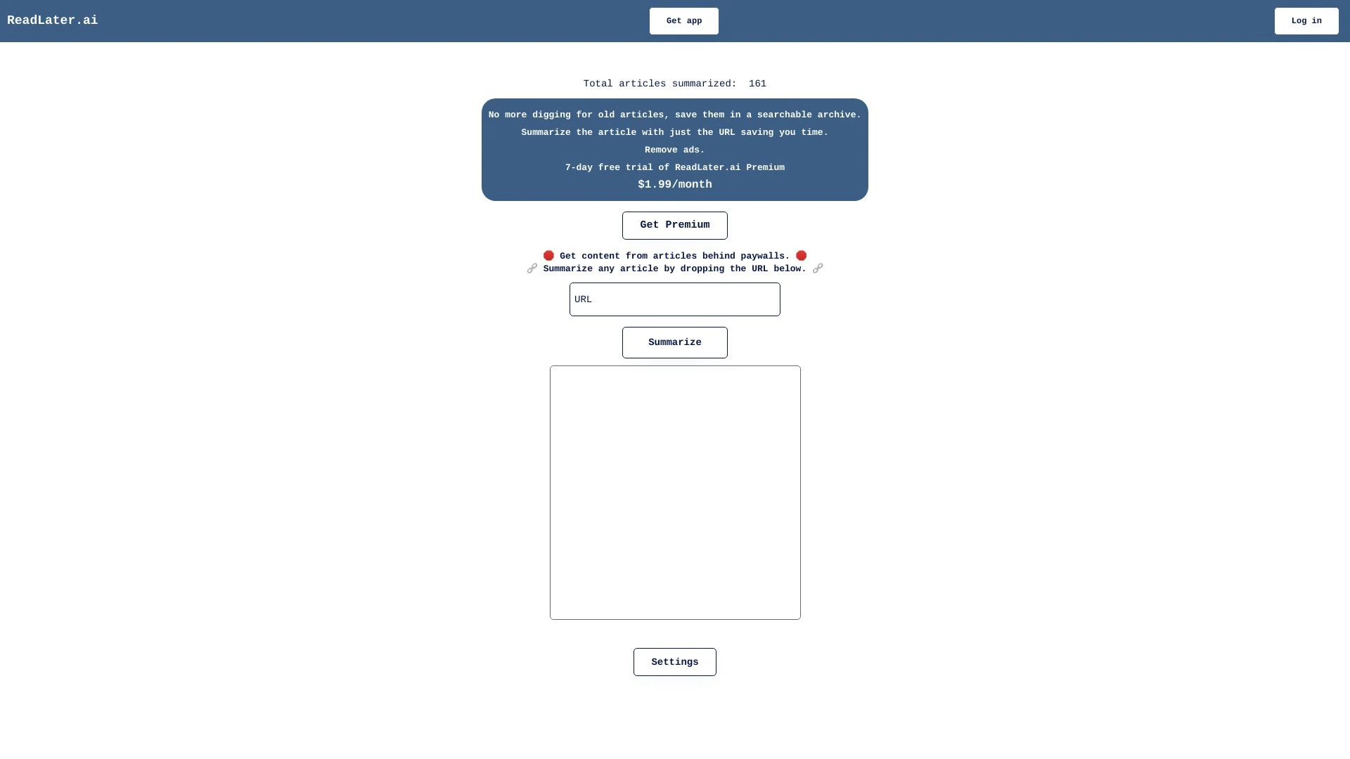 ReadLater.ai - AI Tool Ocean