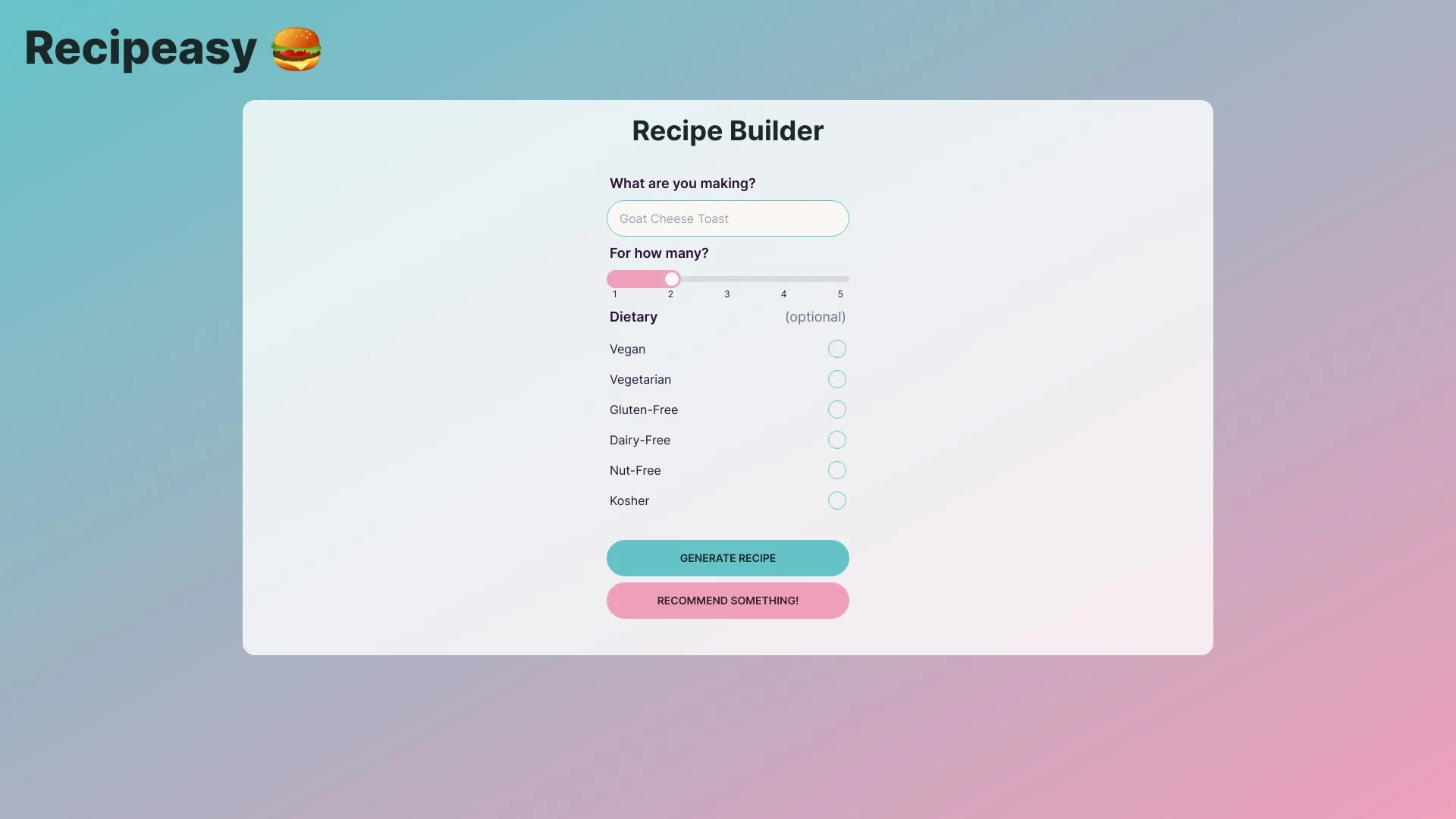 Recipeasy - AI Tool Ocean