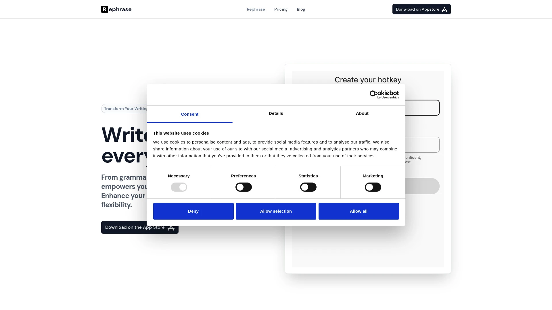 Rephrase - AI Tool Ocean