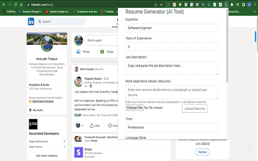 Resume.io - Chrome Extension - AI Tool Ocean