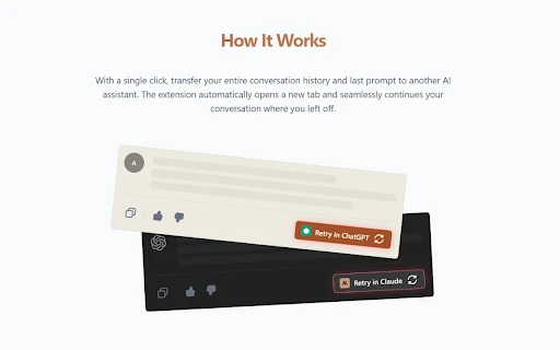 Retry in Another AI - Chrome Extension - AI Tool Ocean