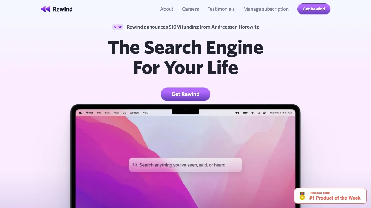 Rewind - AI Tool Ocean