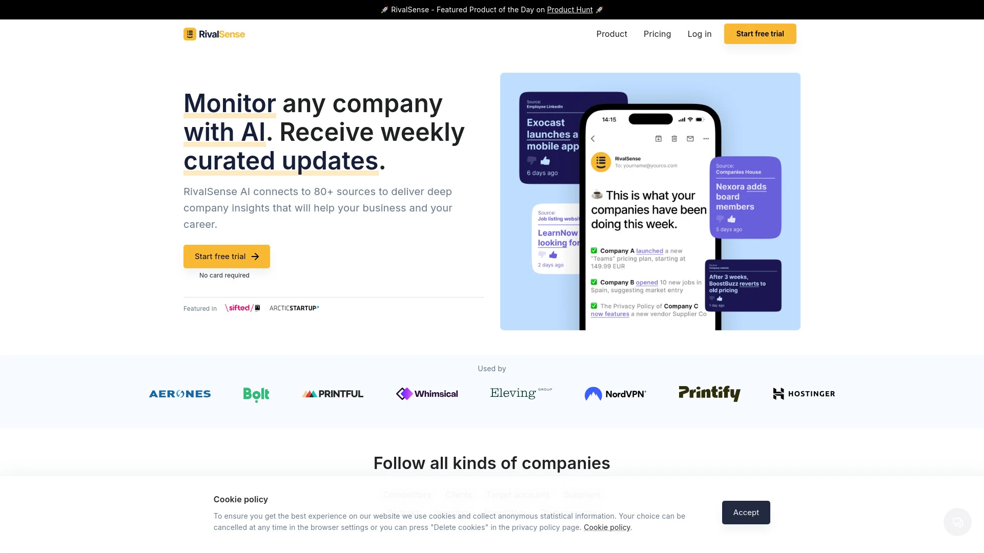 RivalSense - AI Tool Ocean