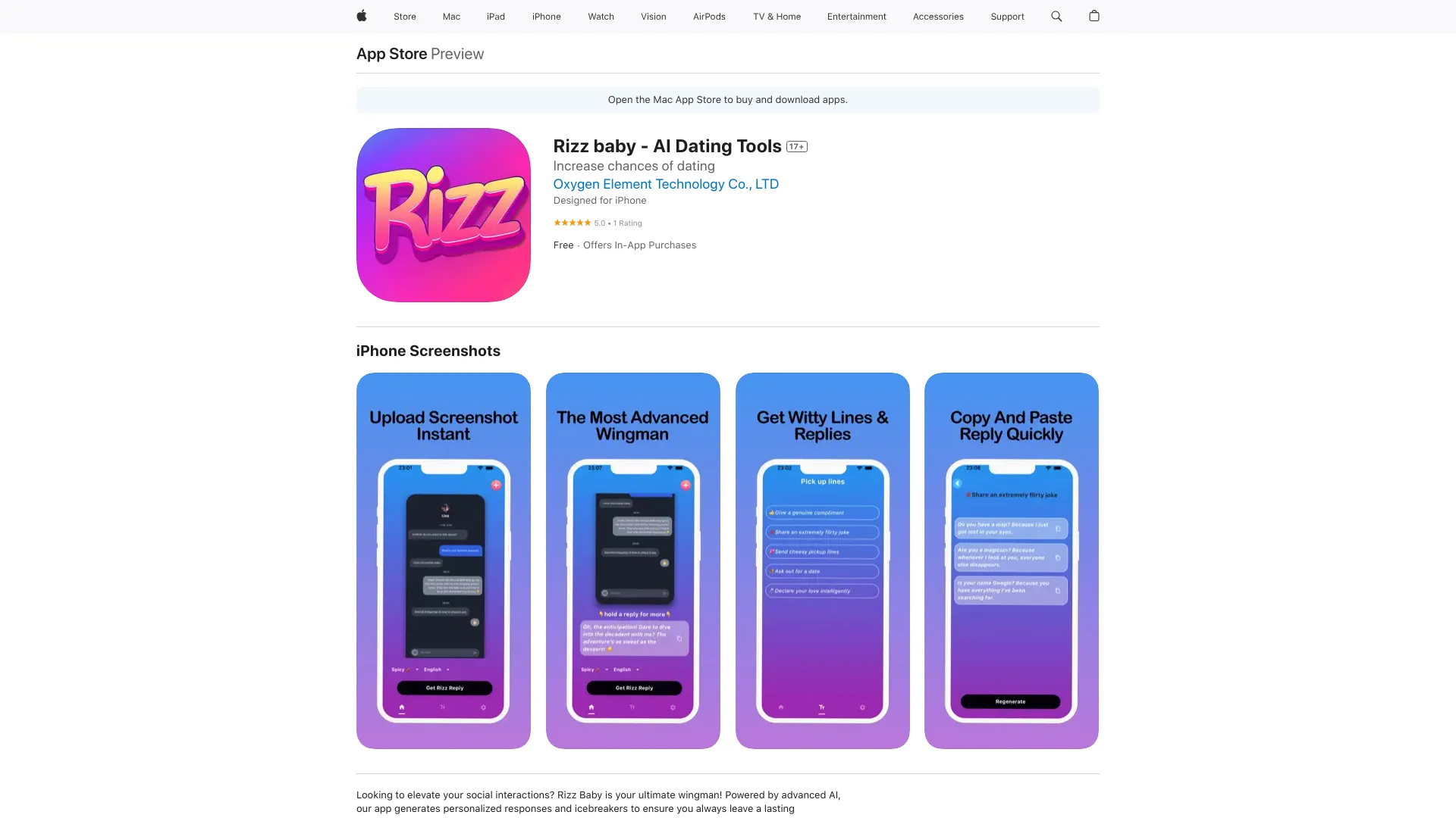 Rizz Baby - AI Tool Ocean
