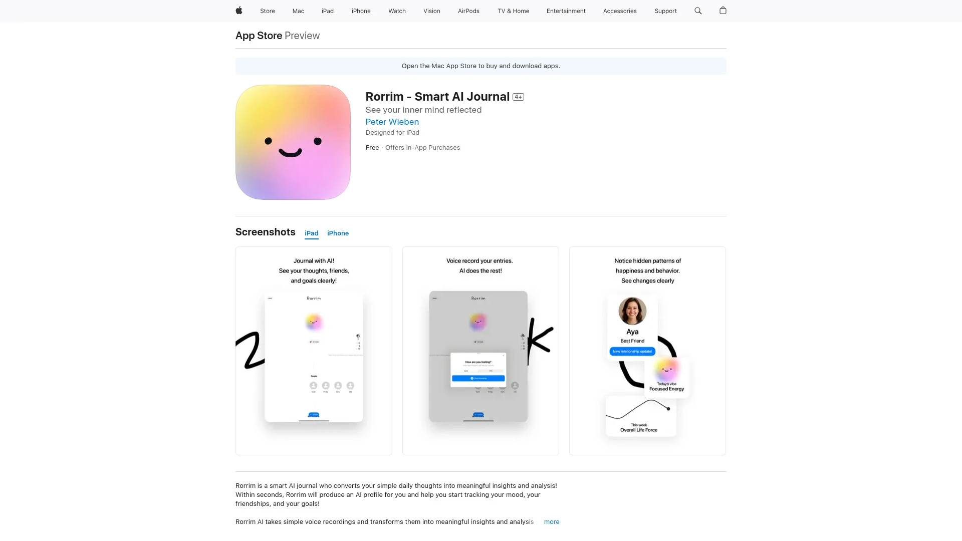 Rorrim - Smart AI Journal - AI Tool Ocean
