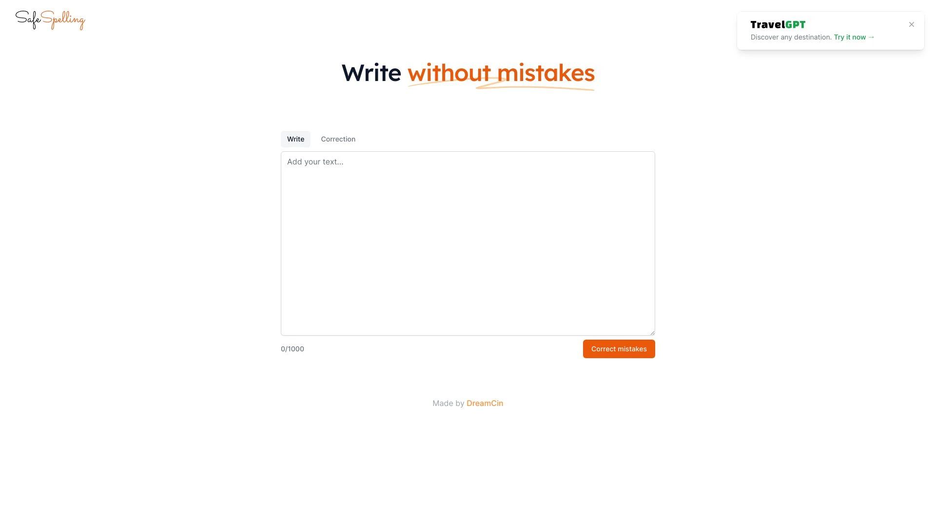 SafeSpelling - AI Tool Ocean