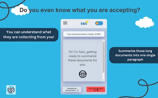 S&S - AI Privacy Policy Summarizer - Chrome Extension - AI Tool Ocean