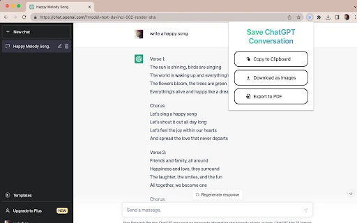 Save ChatGPT Conversation - Chrome Extension - AI Tool Ocean
