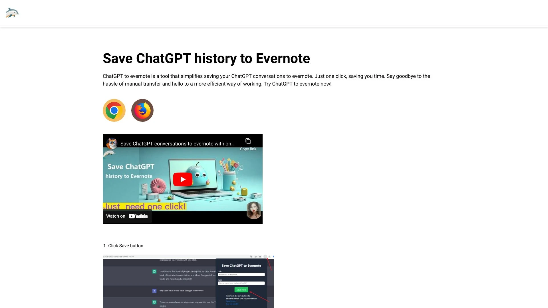 Save ChatGPT to Evernote - AI Tool Ocean