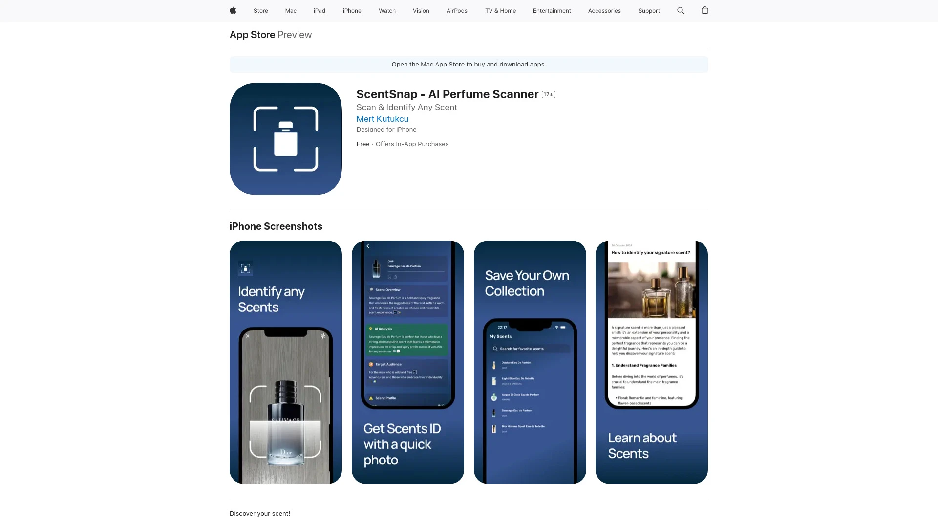 ScentSnap - AI Perfume Scanner - AI Tool Ocean