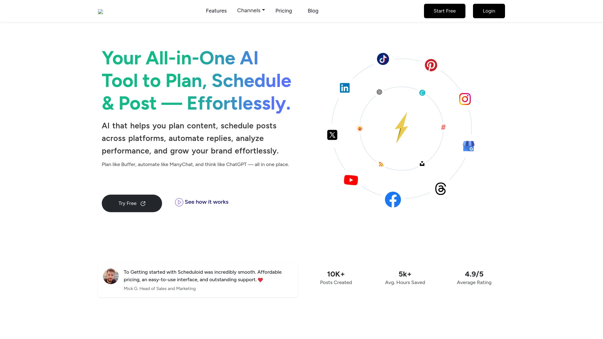 Scheduloid - AI Tool Ocean