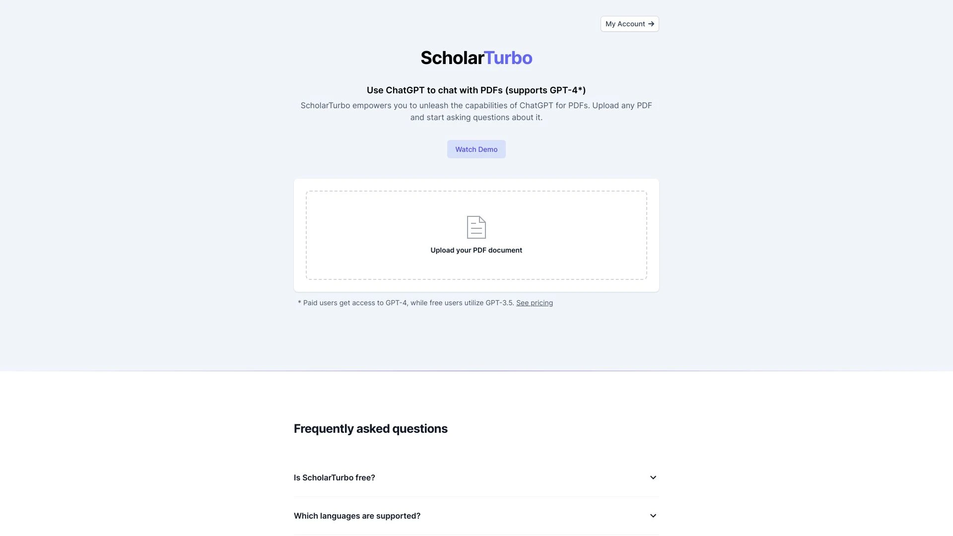 ScholarTurbo - AI Tool Ocean