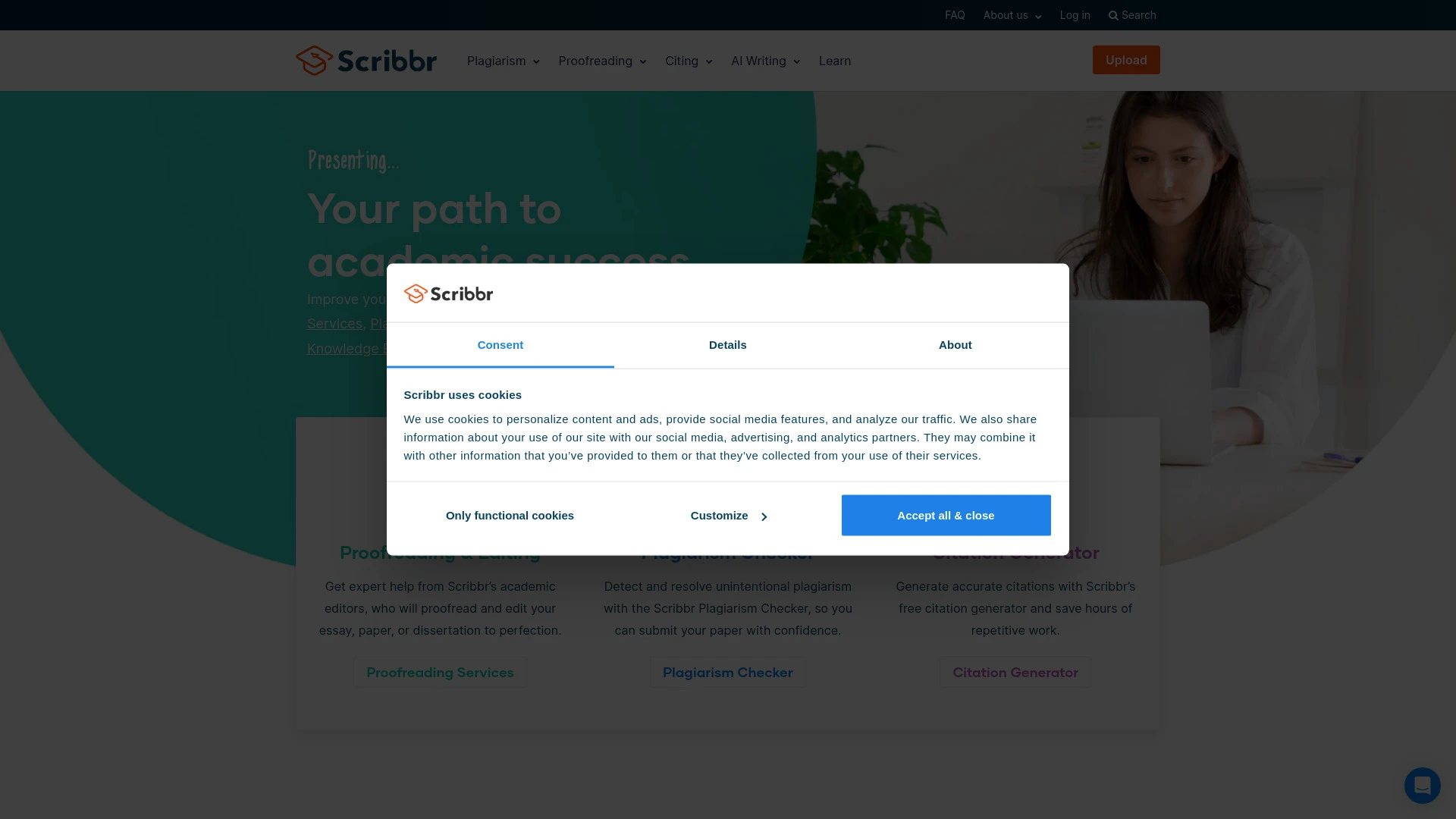 Scribbr - AI Tool Ocean