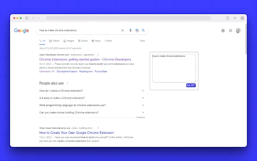 SearchWithGPT - Chrome Extension - AI Tool Ocean