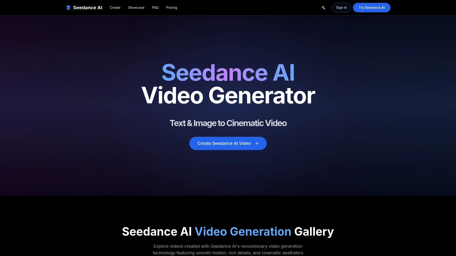 Seedance AI - AI Tool Ocean