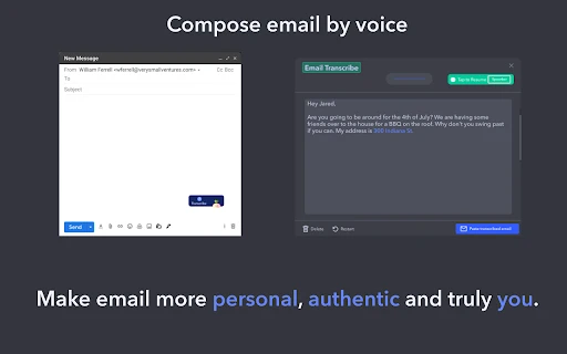 Send email with your Voice - Chrome Extension - AI Tool Ocean