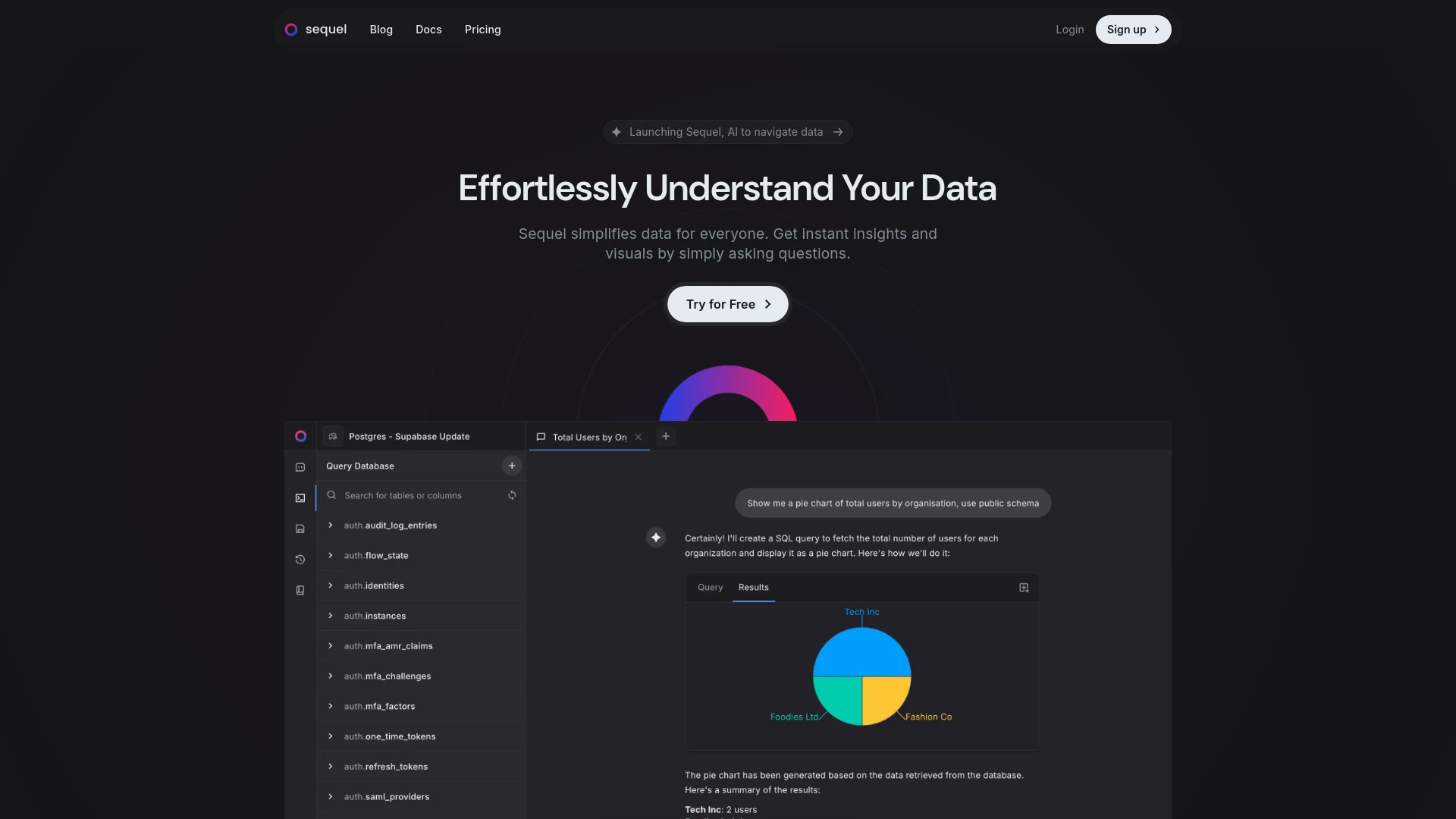 Sequel - AI Tool Ocean