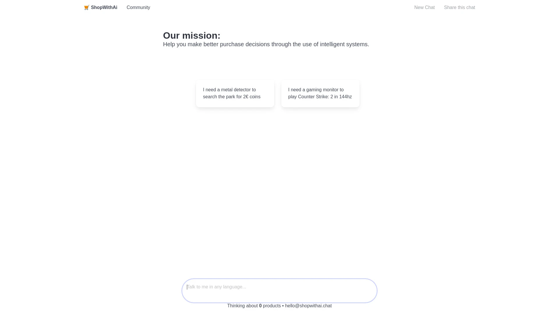 ShopWithAI - AI Tool Ocean