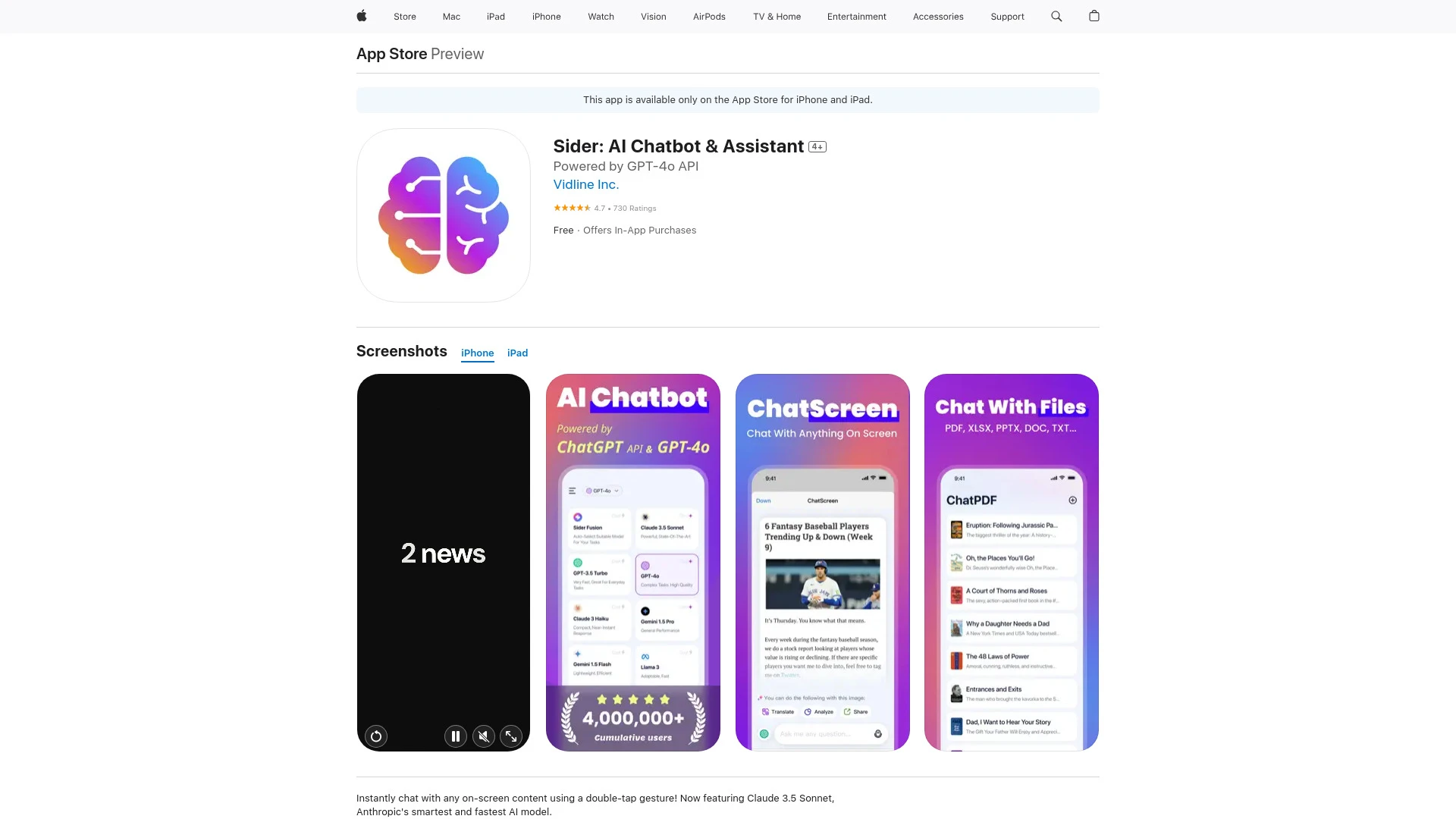 Sider: AI Chatbot & Assistant - AI Tool Ocean