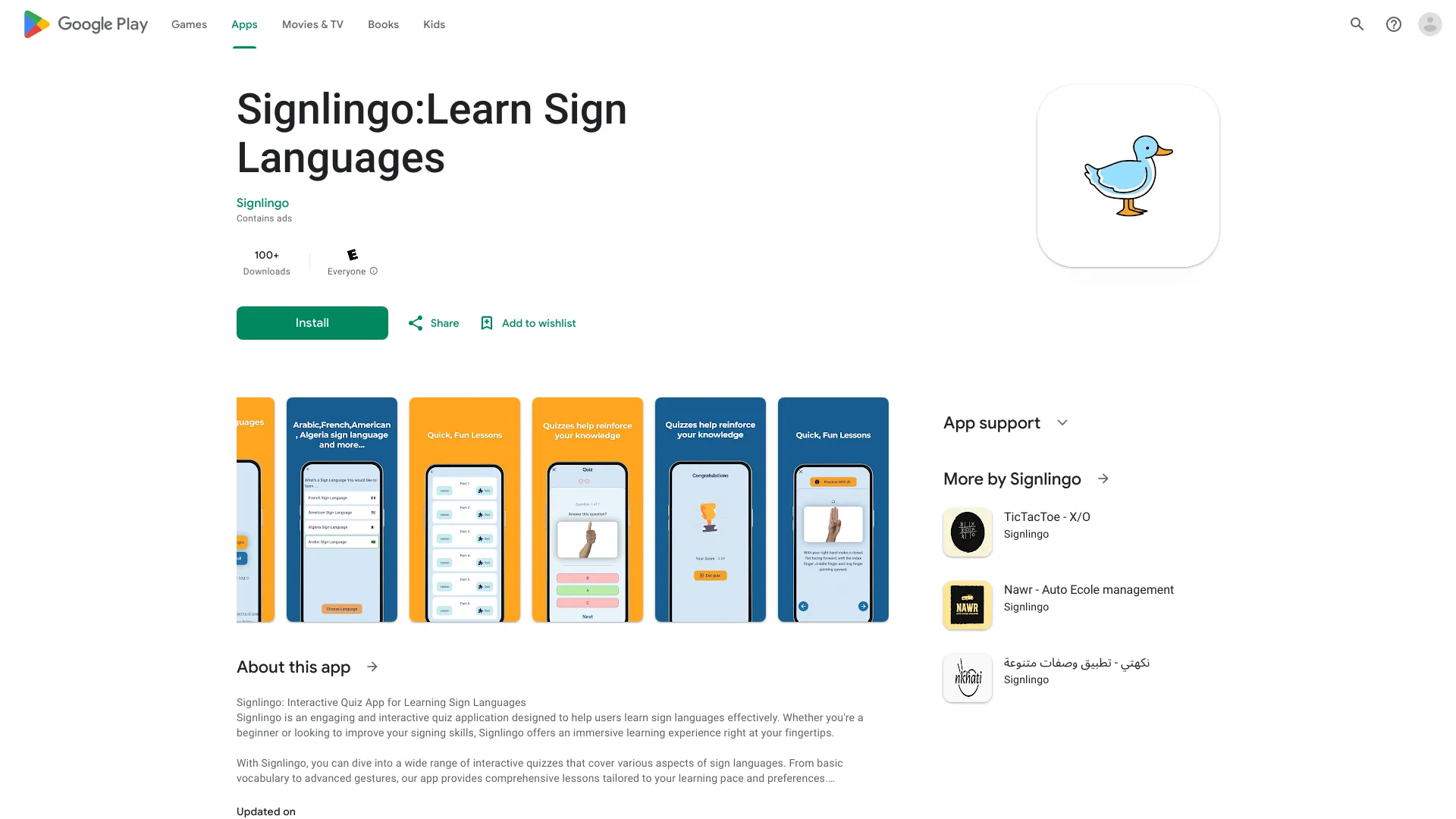 Signlingo: Learn Sign Languages - AI Tool Ocean