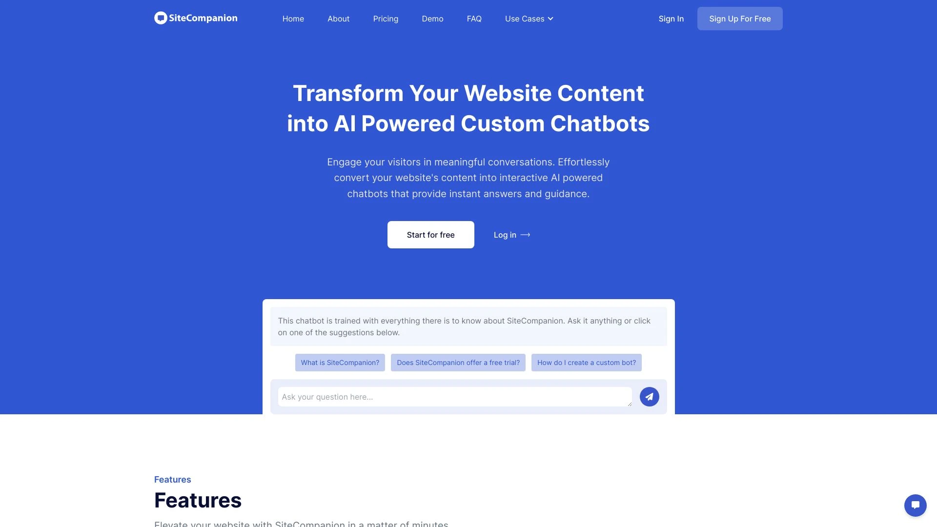 SiteCompanion - AI Tool Ocean