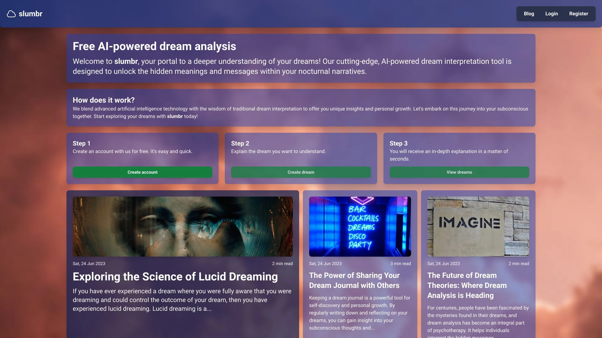slumbr - AI Tool Ocean